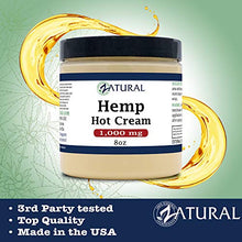 Load image into Gallery viewer, Zatural Hemp Hot Cream 1,000mg with Essential Oil Blend, Aloe, Hemp, and more (1,000mg)
