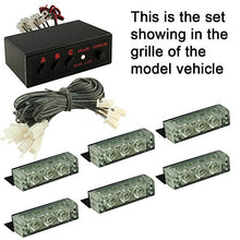 Load image into Gallery viewer, Green 54X LED Police Strobe Lights for Dash Deck Visor Grille - Flashing Emergency Warning Lights for Police Vehicle Truck Cars
