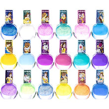 Load image into Gallery viewer, Disney Princess - Townley Girl Belle Non-Toxic Peel-Off Water-Based Natural Safe Quick Dry Nail Polish |Gift Kit Set for Kids Toddlers Girls, Glittery and Opaque Colors| Ages 3+ (18 Pcs)
