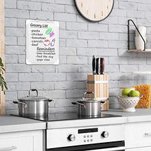 Load image into Gallery viewer, Small Dry Erase White Board – Magnetic Hanging Whiteboard for Wall Portable Mini Double Sided Easel Hold in Hand for Kids Drawing, Kitchen Grocery List, Cubicle Memo Board.
