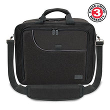 Load image into Gallery viewer, USA GEAR Console Carrying Case - Xbox Travel Bag Compatible with Xbox One and Xbox 360 with Water Resistant Exterior and Accessory Storage for Xbox Controllers, Cables, Gaming Headsets - Black
