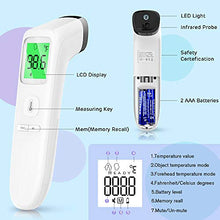Load image into Gallery viewer, Touchless Thermometer-Forehead Thermometer with Fever Alarm and Memory Function – Ideal for Babies, Infants, Children, Adults, Indoor, and Outdoor Use
