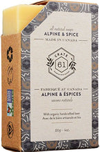 Load image into Gallery viewer, Crate 61 "For Him" Soap 6-Pack Box Set, 100% Vegan Cold Process Bar Soap, scented with premium essential oils and natural flavors, for men and women, face and body, alpine &amp; spice, eucamint, tango mango, oatmeal shea, patchouli lime, activated charcoal
