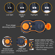 Load image into Gallery viewer, VICTAGEN Bike Lights,Waterproof Bike Headlight,Rechargeable Bicycle Front and Back Taillight Set -Bicycle Lights &amp; Rear Light,Bike Bicycle Accessories for Men Women Kids Road Mountain Night Riding
