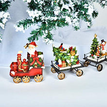 Load image into Gallery viewer, Gift Boutique Christmas Express Train Table Decor - Holiday 3-Piece Mini 6" Stone Resin for Office Desk Shelf Kitchen Mantle Decoration
