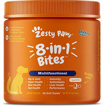 Load image into Gallery viewer, Multifunctional Supplements for Dogs - Glucosamine Chondroitin for Joint Support with Probiotics for Gut &amp; Immune Health – Omega Fish Oil with Antioxidants and Vitamins for Skin &amp; Heart Health
