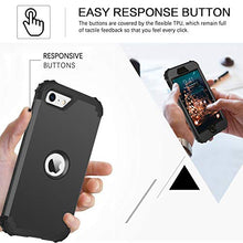 Load image into Gallery viewer, BENTOBEN iPhone SE Case,Phone Case iPhone SE 2020,Heavy Duty 3 in 1 Full Body Rugged Shockproof Hybrid Hard PC Soft Rubber Bumper Drop Protective Girls Women Boy Men Covers for iPhone SE2,Purple/Mint
