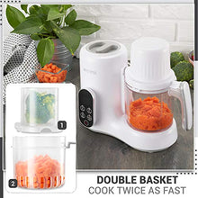 Load image into Gallery viewer, Sweety Fox - All in one Baby Food Maker Steamer and Blender - Vegetable Steamer, Blender, Bottle Sanitizer, Food Warmer, Defrost, Auto Clean
