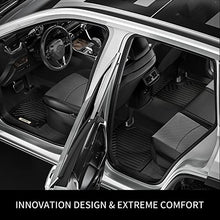 Load image into Gallery viewer, OEDRO Floor Mats Compatible with 2015-2020 Honda Fit, Custom Fit Front &amp; 2nd Row Liner Set, Black TPE All-Weather Guard
