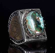 Load image into Gallery viewer, 925 Sterling Silver Men Ring Handmade, Bloodstone Natural Gemstone, FREE EXPRESS SHIPPING
