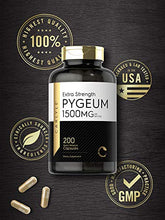 Load image into Gallery viewer, Pygeum Africanum Bark 1500 mg | 200 Capsules | High Potency Extract | Non-GMO, Gluten Free Supplement | by Carlyle
