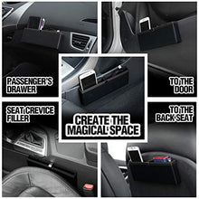 Load image into Gallery viewer, KMMOTORS Ultra Slim Mini Organizer for Phone, Cigar and Other Slim Things. Gap Filler Car Seat Side Organizer Prevent The Drop Between The seat and The Center Console. Extra Storage, Multi-Functional
