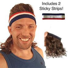 Load image into Gallery viewer, Mullet Headband Multi Purpose Removable Stick On Wig For All Costumes
