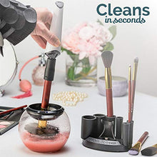 Load image into Gallery viewer, Luxe Makeup Brush Cleaner - 5oz Brush Cleaning Solution Included - USB Charging Station - 3 Adjustable Speeds - Instantly Wash and Dry Your Makeup Brushes
