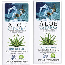 Load image into Gallery viewer, Aloe Cadabra Natural Personal Lube, Organic Best Lubricant Oral Gel for Her, Him &amp; Couples, Unscented, 2.5 oz (Pack of 2)
