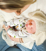 Load image into Gallery viewer, Burt's Bees Baby - Unisex Sleep &amp; Play, Organic Pajamas, NB - 9M One-Piece Zip Up Footed PJ Jumpsuit
