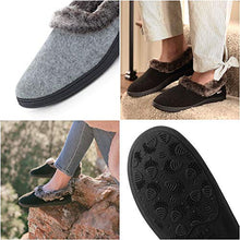 Load image into Gallery viewer, Acorn Women’s Chinchilla Moccasin Slippers, Plush Faux Fur with a Multi-Layer Memory Foam Footbed And A Rubber Sole.
