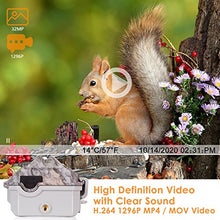 Load image into Gallery viewer, BlazeVideo WiFi Deer &amp; Trail Game Camera 32MP 1296P No Glow Night Vision Time Lapse Waterproof Motion Activated Photo &amp; Video Model for Wildlife Scouting Hunting &amp; Home or Backyard Security
