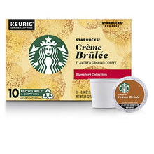 Load image into Gallery viewer, Starbucks Flavored K-Cup Coffee Pods — Crème Brûlée for Keurig Brewers — 1 box (10 pods)

