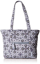 Load image into Gallery viewer, Vera Bradley Small Vera Tote Bag, Plaza Tile-Recycled Cotton
