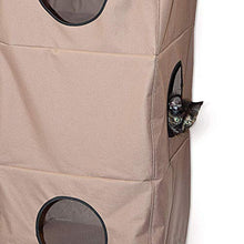 Load image into Gallery viewer, K&amp;H PET PRODUCTS Hangin' Cat Condo Large Tan 23" x 16" x 65" Cat Furniture
