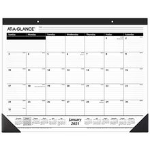 Load image into Gallery viewer, 2021 Desk Calendar by AT-A-GLANCE, Monthly Desk Pad, 21-3/4" x 17", Standard, Ruled Blocks (SK240021)
