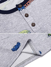 Load image into Gallery viewer, Boyoo Toddler Boys 3 Pack Long Sleeve Henley Shirt Cotton Graphic Tee Shirt for 2-7Years
