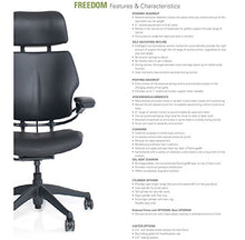 Load image into Gallery viewer, Humanscale Freedom Office Desk Chair with Headrest F211 Standard Duron Arms Aluminum Frame Sage Green Fabric F211A - Standard Casters
