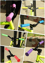 Load image into Gallery viewer, U-JOY Bike Handlebar Grips for Kids Girls Boys, Non-Slip Rubber Mushroom Bicycle Grips for Scooter Cruiser Seadoo Tricycle Wheel Chair Mountain Road Urban Foldable Bike MTB BMX (Black)
