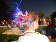Load image into Gallery viewer, Acooe 10 Pack flashing led light up toys Optics led hair lights, flashing led Light Up Toys, Barrettes for Party, Bar Dancing Hairpin, light up hair accessories
