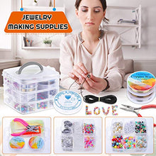 Load image into Gallery viewer, Jewelry Making Supplies, Shynek 2035Pcs Jewelry Making Kit with Jewelry Making Tools, Findings, Charms, Beads for Jewelry Necklace Earring Bracelet Making for Adults
