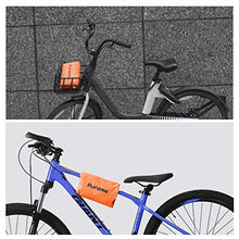 Load image into Gallery viewer, Puroma Bike Cover Outdoor Waterproof Bicycle Covers Rain Sun UV Dust Wind Proof with Lock Hole for Mountain Road Electric Bike, XL (Orange &amp; Black)
