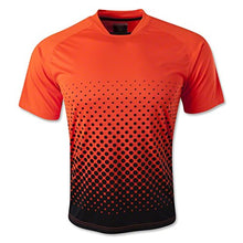 Load image into Gallery viewer, Vizari Ventura Short Sleeve Goalkeeper Jersey, Neon Orange/Black, Size Small
