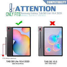 Load image into Gallery viewer, Wineecy Galaxy Tab S6 Lite 2020 Keyboard Case 10.4 [Backlit,SM-P610,SM-P615], 7 Color Light Detachable Wireless Keyboard with PU Folio Stand Cover for Samsung Galaxy Tab S6 Lite 10.4 Inch 2020, Gray
