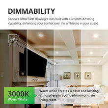 Load image into Gallery viewer, Sunco Lighting 6 Pack 6 Inch Slim LED Downlight with Junction Box, 14W=100W, 850 LM, Dimmable, 3000K Warm White, Recessed Jbox Fixture, Simple Retrofit Installation - ETL &amp; Energy Star
