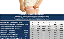 Load image into Gallery viewer, Bandelettes Original Patented Elastic Anti-Chafing Thigh Bands. Prevent Thigh Chafing - Black Unisex, 6" Size A (Small)
