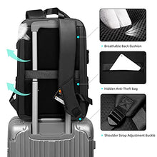 Load image into Gallery viewer, FENRUIEN Business Travel Backpack for Men, 4-layer Water Resistant Computer Backpack Fits 15.6 Inch Laptop with USB Charging for Daily Work Office Airplane
