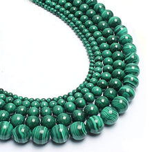 Load image into Gallery viewer, Love Beads 8mm Natural Malachite Round Stone Beads for Jewelry Making 15inch Gemstone Semi Precious
