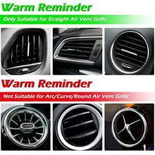 Load image into Gallery viewer, Frienda 20 Pieces Car Air Conditioner Vent Outlet Decoration Strips Universal Waterproof Bendable Car Vent Outlet Trim Decoration Car Interior Accessories for Straight Air Vent Outlet (Red)

