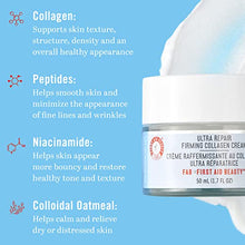 Load image into Gallery viewer, First Aid Beauty Ultra Repair Firming Collagen Cream - Day &amp; Night Anti-Aging Face Moisturizer with Collagen, Peptides and Niacinamide - 1.7 fl oz
