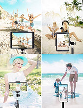 Load image into Gallery viewer, Phone Tablet Tripod, 51" Extendable Smartphone &amp; Tablet Tripod Stand with Phone/Tablet Holder Mount &amp; Remote, Compatible with Tablet/Phone/Camera for Selfies/ Video Recording/ Vlogging/ Live Streaming
