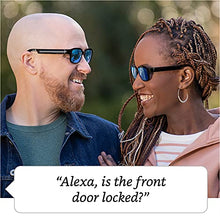 Load image into Gallery viewer, Echo Frames (2nd Gen) | Smart audio sunglasses with Alexa | Classic Black with new polarized blue mirror sunglass lenses
