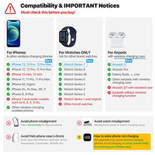 Load image into Gallery viewer, Intoval Wireless Charging Station, 3 in 1 Charger for Apple iPhone/iWatch/Airpods,iPhone 13,12,11 (Pro, Pro Max)/XS/XR/XS/X/8(Plus),iWatch 7/6/SE/5/4/3/2,Airpods Pro/3gen (A3,Black)
