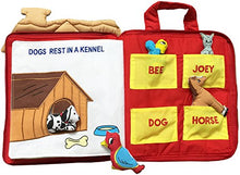Load image into Gallery viewer, Pockets of Learning Right at Home Quiet Book, Animal Activity Busy Book for Toddlers and Children
