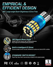 Load image into Gallery viewer, Combriller 194 LED Bulb White, Error Free 194 168 LED Bulb T10 2825 w5w Led Interior Car Lights for Car License Plate Light, dome light, Dash Lights, Door light, Trunk Cargo light, Pack of 2
