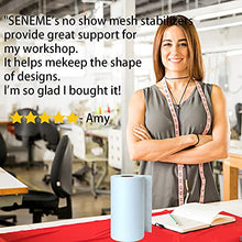 Load image into Gallery viewer, No Show Mesh Machine Embroidery Stabilizer Backing 12" x 50 Yd/roll - Seneme Light Weight 1.8 oz Poly Mesh Cut Away Stabilizer for Machine Embroidery, Hand Sewing, Hoop &amp; Stitch
