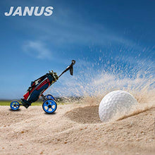 Load image into Gallery viewer, Janus Golf Push Cart, Golf cart for Golf Bag，Golf Pull cart for Golf Clubs, Golf Push carts 3 Wheel Folding, Golf Accessories for Men Women，Golf cart Accessories，Ideal for Golf Clubs
