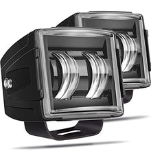 Load image into Gallery viewer, LED Cube Lights, Adzoon 2 Pcs 80W 3 Inch LED Pod Lights Offroad Driving Lights Spot Fog Lights Square LED Work Light for Truck Car SUV ATV UTV Motorcycle 4WD

