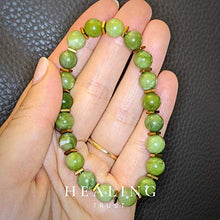 Load image into Gallery viewer, [Healing Trust] Green Jade Bracelet for Men Women Entrepreneur Business Luck, MONEY ATTRACTION Bead Bracelet, Maximum Money Wealth Abundance Bracelet, Prosperity Good Luck Feng Shui, Goals Manifestation Chakra Bracelet, HAPPY MOOD BRACELET, Bye Bye Anxiet
