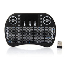 Load image into Gallery viewer, Tesmula gt2-kj 2.4GHz 3-Color Backlight Wireless Keyboard with Touchpad Black
